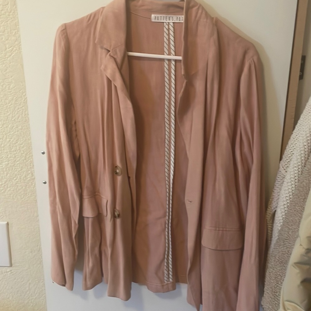Lightweight pink blazer